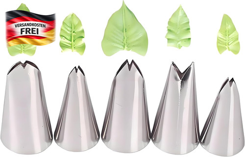 Edelstahl spritztüllen set - edelstahl,