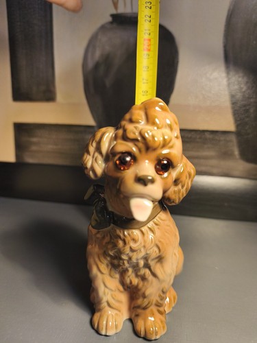 Vintage porzellan hund - porzellan, pudel