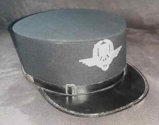 Österreich. Schwarzblaue Kappe der k.k. Staatseisenbahnen Österreichs (kkStB)