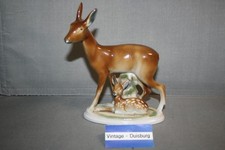 ältere porzellanfigur reh - porzellanfigur, mit