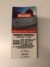 Böhse onkelz ticket tour - ticket, 1995