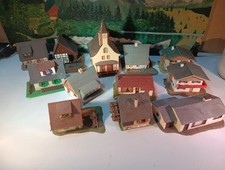 Faller Vero ? Konvolut 12 x Häuser,Kirche Spur N Anlagenrückbau  I9