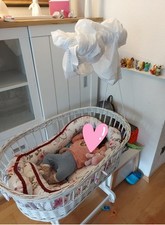 Stubenwagen Birthe von Alvi Inkl.Himmel ,Himmelstange und Matratze 