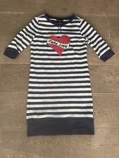 NIKKIE NL Holland Mode Damen Sweat Kleid Fake Love Sailor Maritim Navy Gr. 36 S