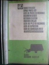 Claas Ladewagen Autonom S32 + S42 Ersatzteilkatalog