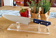 Damast Messer Kochmesser scharf standfest 29,5cm Profimesser 67Lag. Damast Stahl