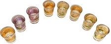 schnapsgläser 2cl Glas bemalt, kunstvoll 8 Stück 