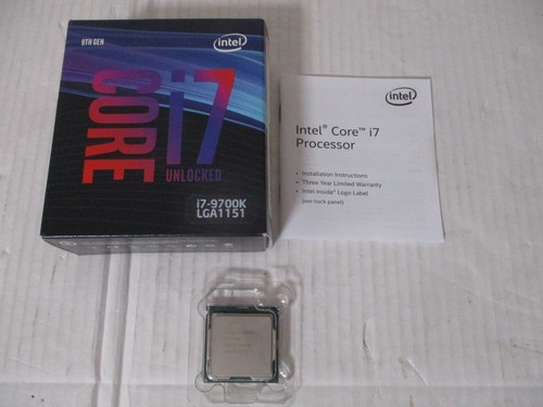 Intel core 9700k 8t - core, 8c/8t