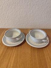 Arzberg Daily Lagune Suppentasse mit Untertasse, Blaue Punkte Porzellan