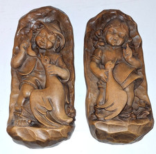 Holzfigur geschnitzt, Junge