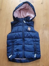 Mädchen Weste Steppweste Topolino Gr. 110 dunkelblau / rosa