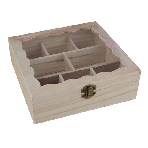 Teebeutelbox holz natur - teebeutelbox,