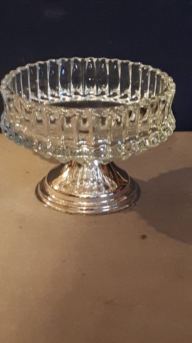 Schale glas 50er jahre mit - schale,