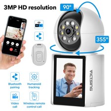 Funk Wlan Überwachungskamera Webcam 1080P HD 360° IP Camera Innen IR Nachtsicht