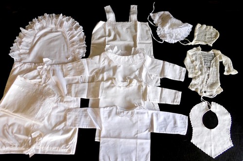 Konvolut antik baby puppen - antik,
