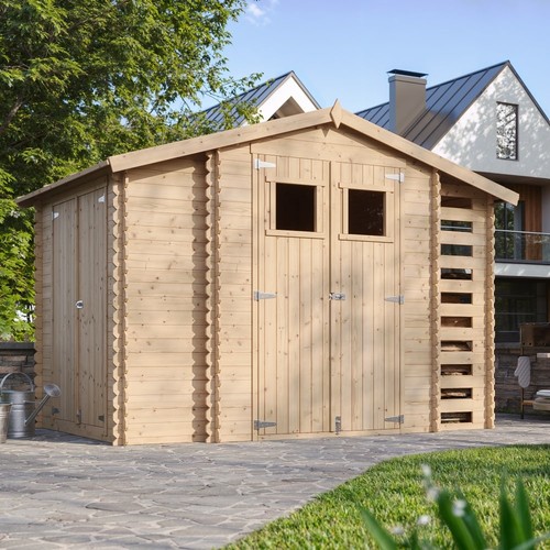 Gerätehaus hugo m389 holz - gerätehaus,