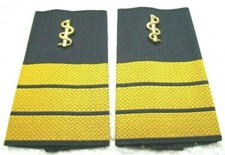 Rangabzeichen Marine Oberstabsarzt ARZT gold/blau Bw Schulter Klappen Schlaufen