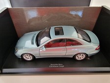 1:18 KYOSHO MERCEDES CLK 240 C209/W209 COUPE EISBLAU SONDERMODELL LEDER OVP