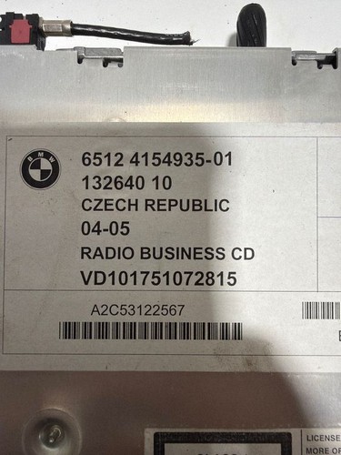 Bmw e85 e86 2005 radio - z4,