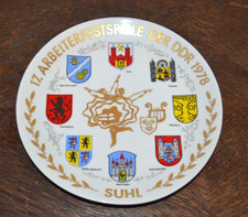 DDR Wappen-Teller 17. Arbeiterfestspiele 1978 Suhl