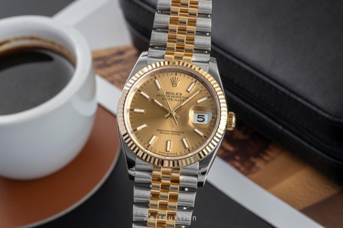 Rolex datejust stahl gold - rolex,