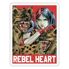 Harley Quinn Rebel Heart Aufkleber Sticker, max. 10 x 10 cm, 10 x 10 cm