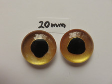 Fischaugen, Glas, helles Gold