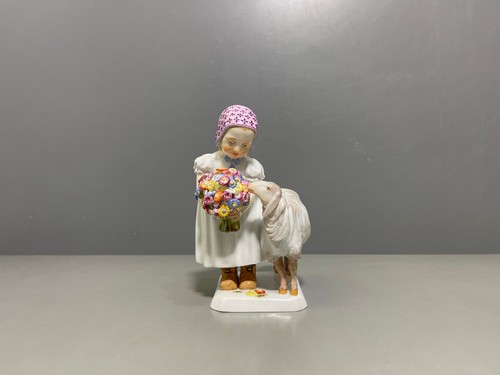 Meissen figur mädchen - meissen, mit