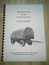 NVA  ANHÄNGER HL 50,02/1