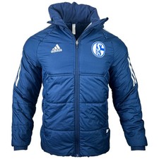 Adidas FC Schalke 04 Jacke Winterjacke Team S04 Saison 2021/2022 M Navy Blau