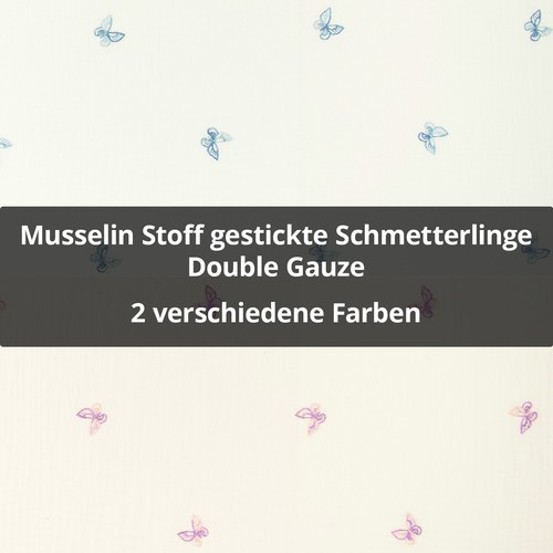 Musselin stoff gestickte - musselin,