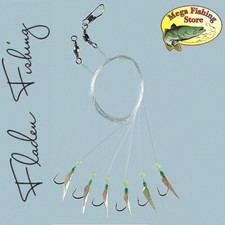 FLADEN Heringsvorfach Heringssystem Hering Paternoster Vorfach Rig Gr.8  6 Haken