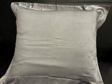 BASSETTI Kissenhülle Tinta Unita grau Satin 65/65cm Kissen Uni farbig