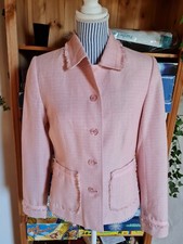 ? Edler rosa Boucle Blazer Jacke Gr. 38 M NEU!