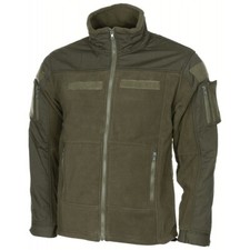 Trekking Fleece-Jacke, "Combat", oliv Wandern Jagd Outdoor Camping  grün