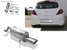 FOX Edelstahl Sportauspuff Opel Corsa D für OPC-Line u. Sportheck 115x85mm oval