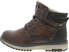 Tom Tailor Herren Schnürstiefel TEX braun