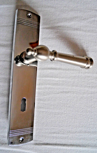 Langschildgarnitur edelstahl - ,