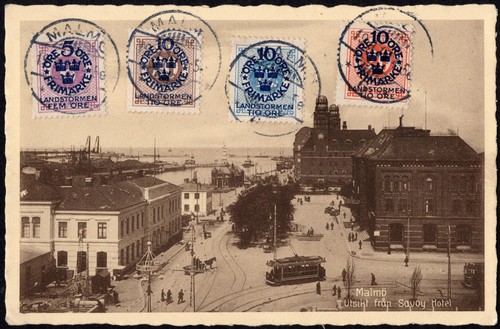 1919 malmö utsikt - ak, malmö,