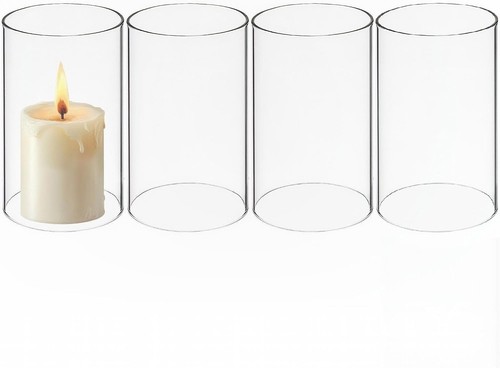 Glaszylinder für kerzen - für, 4