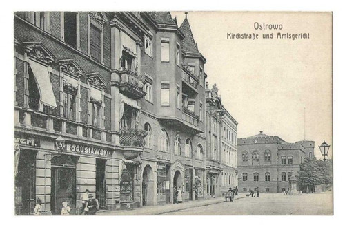 Ansichtskarte ostrowo posen - ansichtskarte, ostrowo,