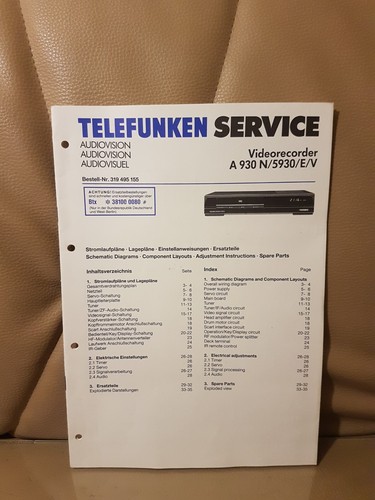 Telefunken a930n 5930 - telefunken, a930n/5930/e/v