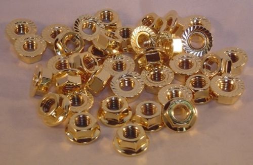 Bundmutter m10 gold - m10, vergoldet
