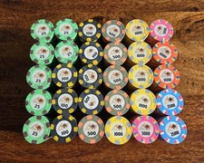 ACF Paulson 600 Clay Poker Chips Set - Aviation Club de France