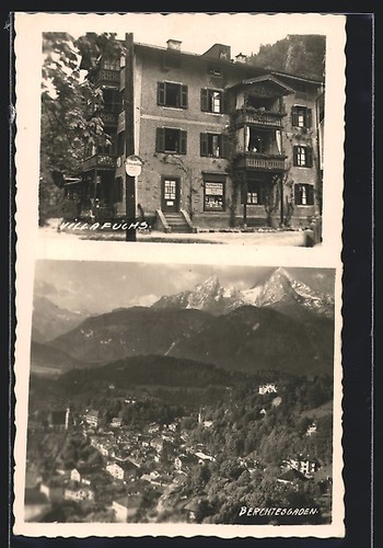 Ansichtskarte berchtesgaden - ansichtskarte,