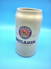 Bierkrug Maßkrug 1 Liter Paulaner München Steinzeug wit34