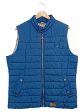 Camel Active Herren Steppweste Gr. 52/XL Blau Casual Outdoor