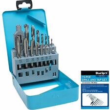 Bluespot 6-teiliges Gewindebohrer-Bit-Set metrisch M3 M4 M5 M6 M8 M10 M12 Gewindeschneider