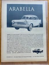 Borgward Arabella Oldtimer Lloyd Original 1959 Vintage Advert Werbung Reklame