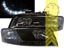 LED Tagfahrlicht Optik Scheinwerfer für Audi A4 B6 8E Limousine Avant schwarz
